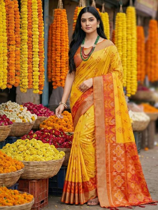 NAVYA SILK VOL 4 by SHREE SHYAM FASHION fancy designer Pochampalli Soft Silk fabric saree wholesale with Fancy latkan - wholesale export